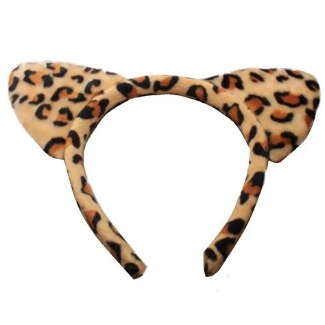 Buy Tiger Print Soft Padded Fur Cat Ears Alice Hair Band Headband Fancy