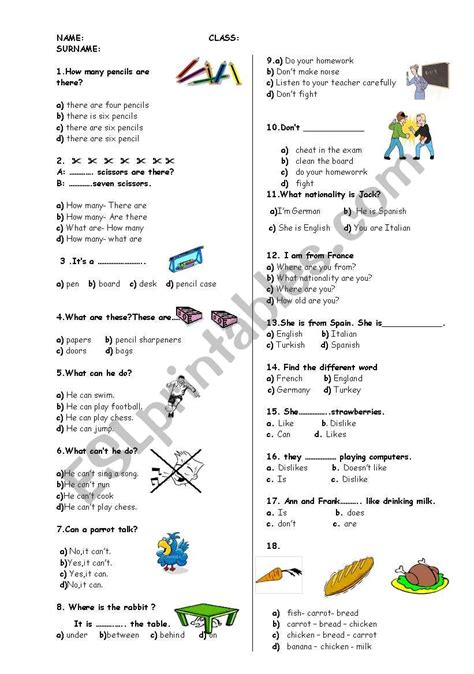 Then, students must write down one answer. quiz for kids - ESL worksheet by aşkımumut