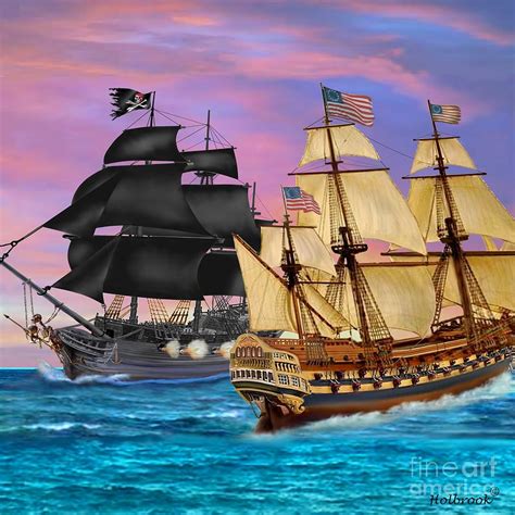 Pirate Ship Battle Art