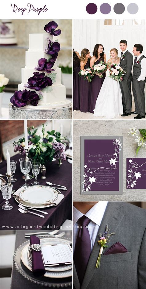 10 Pretty Shades Of Purple Wedding Color Combos
