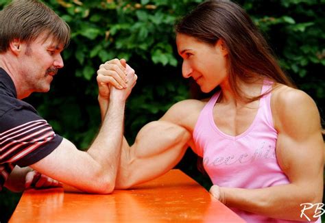 He Is No Match For Her Muscle Women Muscular Women Biceps