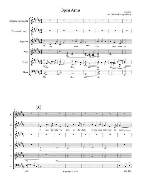 tunescribers open arms sheet music hot sex picture