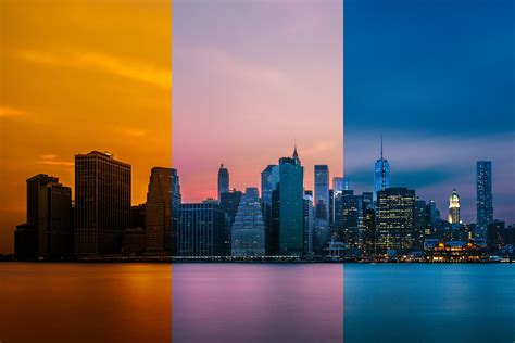 Wallpaper Sunset City Cityscape Night Reflection Sky Skyline