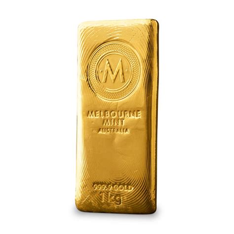 1kg Melbourne Mint Gold Cast Bar Melbourne Mint