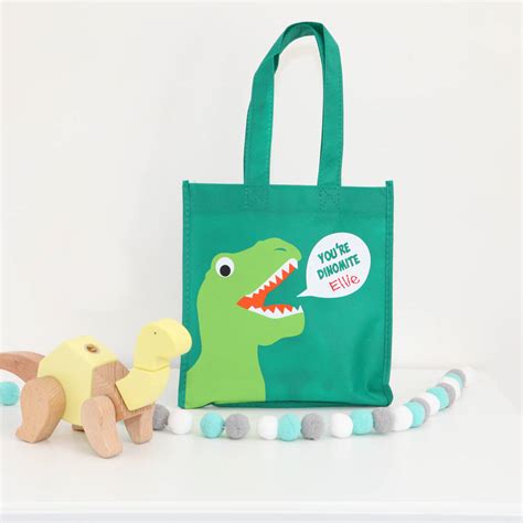 Personalised Childrens Dinosaur Party Bag By Red Berry Apple