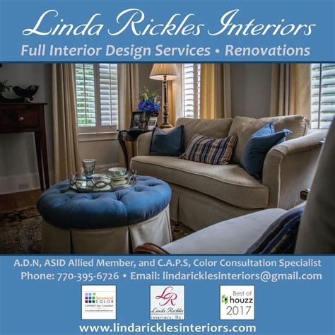 Ad Designed For Interior Designer Linda Rickles For Online Publication