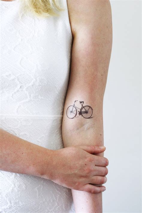 Vintage Fiets Tijdelijke Tattoo Fiets Tijdelijke Tattoo Cadeau Idee