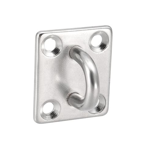 Unique Bargains Stainless Steel Ceiling Hook Pad Eye Plate Hardware 26