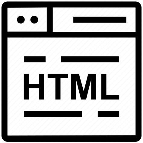 Browser Code Html Page Web Webpage Website Icon Download On