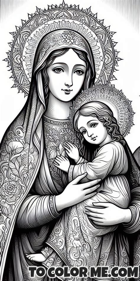 Divine Lines: Coloring the Counsel of Mary - https://www.tocolorme.com