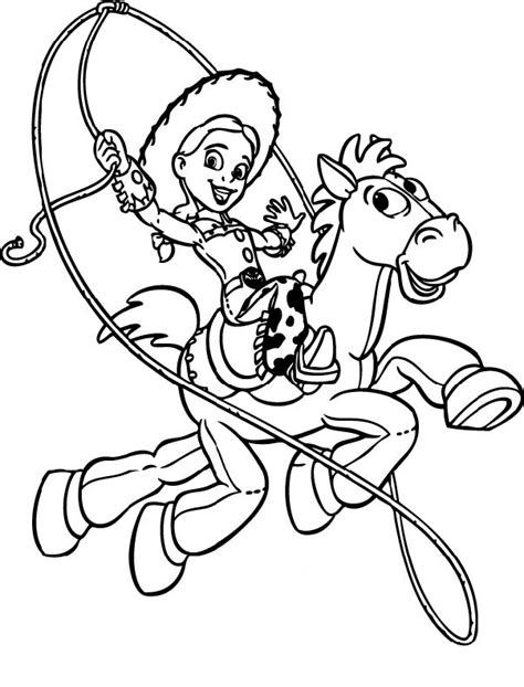 You can read more info on toy story here. Jessie Ride Bullseye | Toy story coloring pages, Disney ...