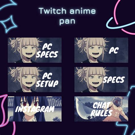 33 Anime Twitch Panels 33 Panels About Links Discord Rules Donate
