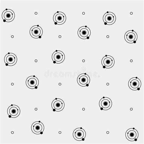 Geometric Simple Black And White Minimal Pattern Space