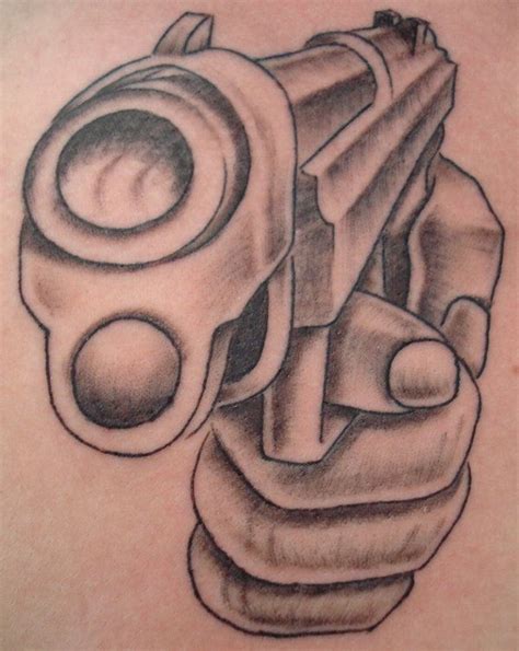 29 Best Gun Tattoo Stencils Images On Pinterest Gun Tattoos Pistol
