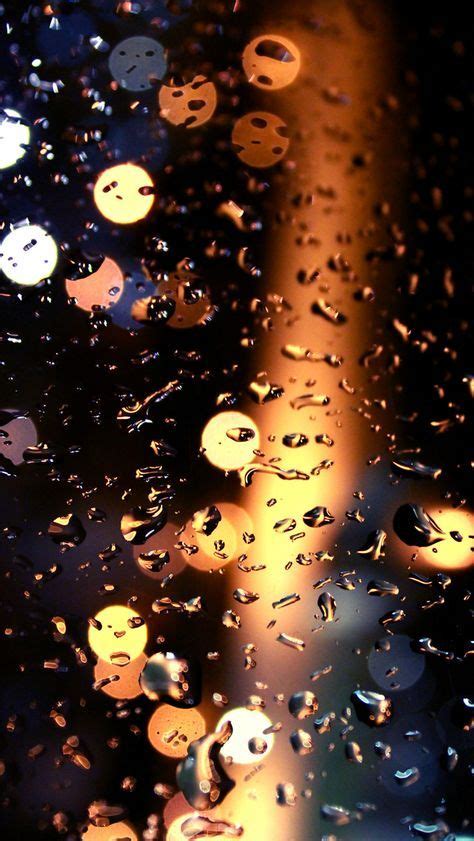 Street Lights Rainy Window Bokeh Iphone 5 Wallpaper