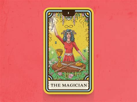 Tarot Card Series 1 1 The Magician By Nina Zivkovic On Dribbble
