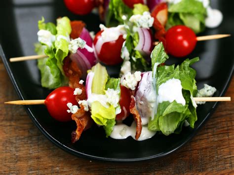 Everything tastes better on a stick. Wedge Salad On A Stick Recipe | MyRecipes