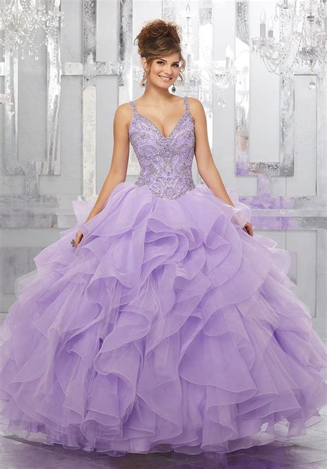 Beaded V Neck Quinceanera Dress By Mori Lee Vizcaya 89148 In 2021