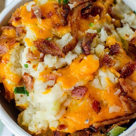 Easy Ultimate Loaded Slow Cooker Crock Pot Mashed Potatoes Recipe The
