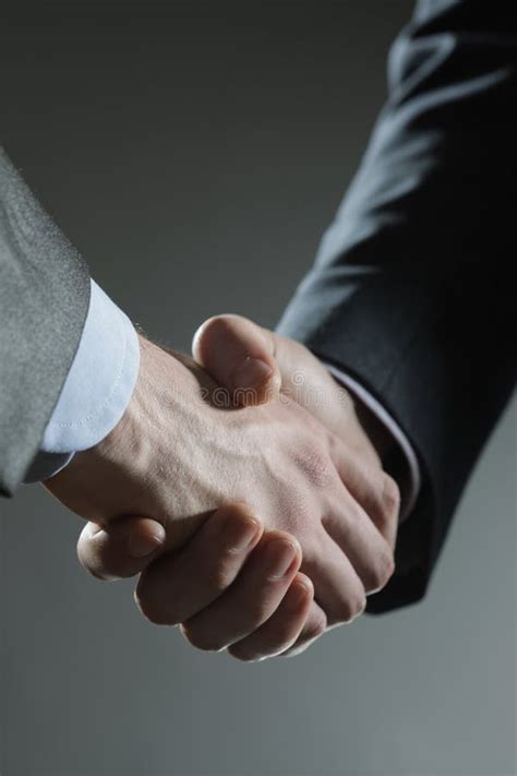 Business Meeting Hand Shake Agreement Deal Sign Stock Illustration