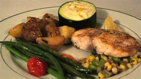 Striped Bass With Corn Edamame And Succotash Dinner