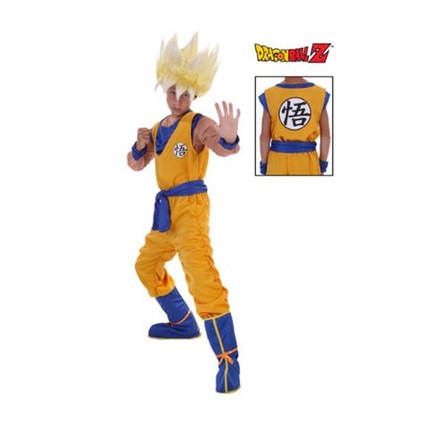 Disfraz Super Saiyan Goku Con Peluca Deluna Disfraces