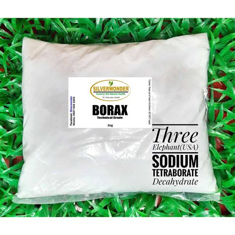1kg Borax Powder Three Elephant Usa Sodium Tetraborate Decahydrate