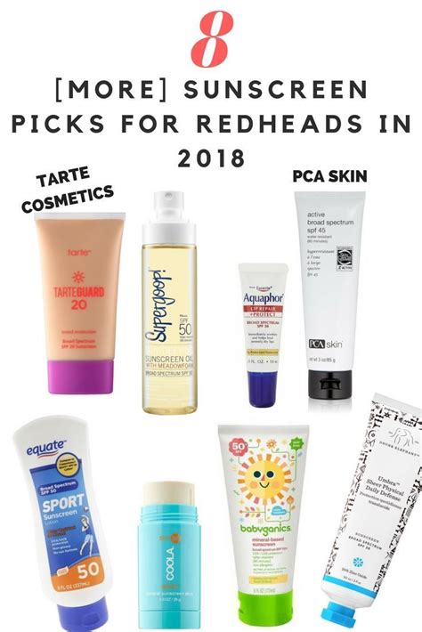 8 More Sunscreen Picks For Redheads In 2018 Sunscreen Skin