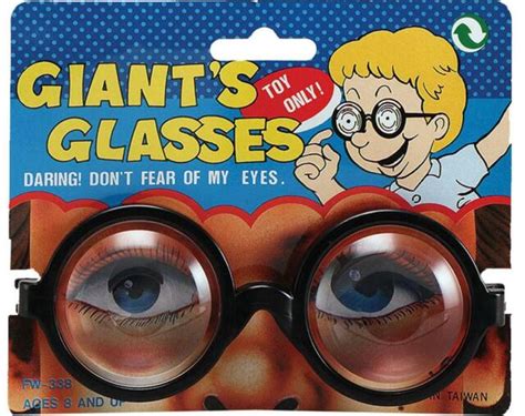 Xmas Party Accessory Comedy Joke Nerd Specs Thick Bottle Lens Giants Glasses Uk For Sale Online