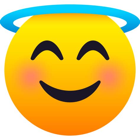 Emoji 😇 Visage Dange Souriant Avec Une Auréole Wprock