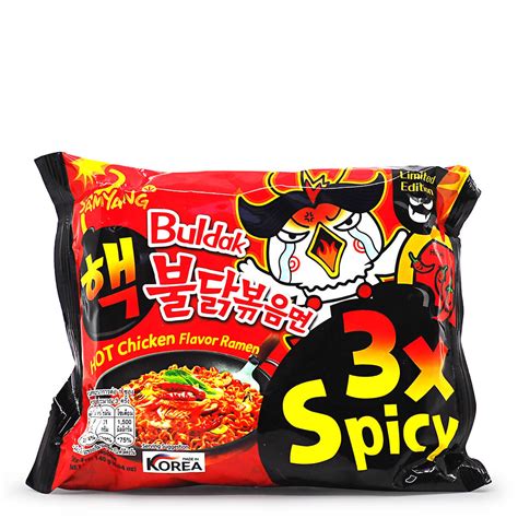 Samyang Limited Edition 3x Spicy Hot Chicken Ramen Noodles Chillibom