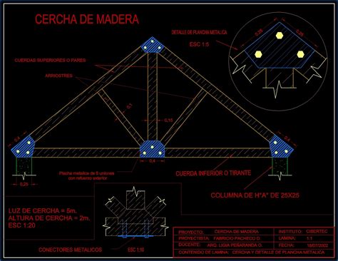 Maybe you would like to learn more about one of these? Wooden Truss DWG Block for AutoCAD • Designs CAD