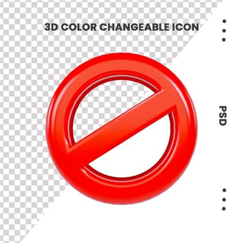 Premium Psd Stop Sign Icon Notifications That Do Not Do Anything 3d Icon