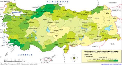 Türkiye Orman Haritası Türkiye de Bulunan Ormanların İsimleri Nedir