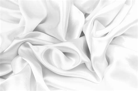 Fundo De Textura De Tecido Branco Suave Seda Branca Elegante Pode Usar