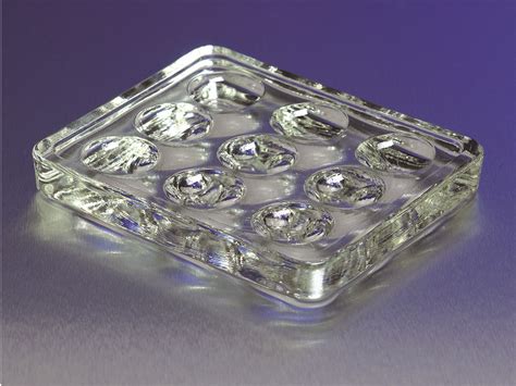 Pyrex 9 Depression Glass Spot Plates Corning