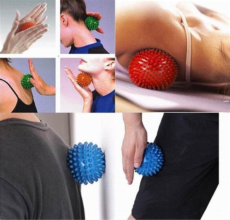 Spiky Point Massage Ball Trigger Roller Reflexology Stress Relief For Palm Foot Arm Neck Back