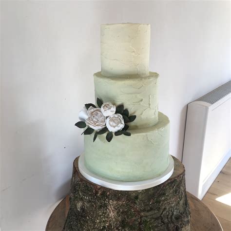 Gorgeous Sage Green Ombré Buttercream Cake Cake Vanillapodbakery