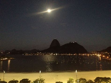 Sugar Loaf Mountain At Night Rio De Janeiro Brazil
