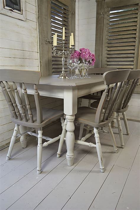 Can be stained to order or left white dinning table whitewash dining table painted farmhouse table white wash table. Dine in style with our stunning grey and white split ...