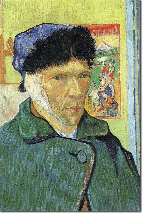 Vincent Van Gogh Self Portrait With Bandaged Ear 1889 Etsy