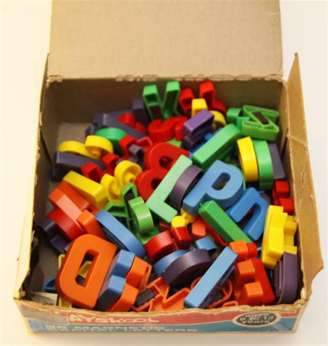 Vintage Playskool Magnetic Letters Alphabet Capital