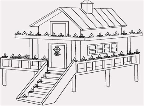 Bisa dibilang, rumah gadang merupakan bangunan adat terpopuler di nusantara. Belajar Mewarnai Rumah Adat - blog mewarnai