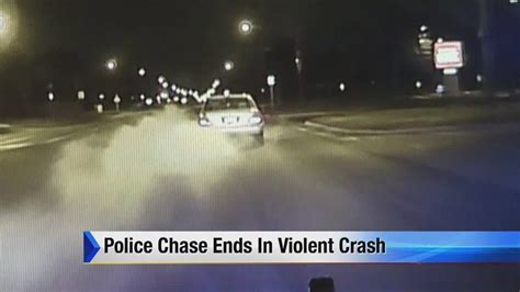 Police Chase Ends In Violent Crash Youtube
