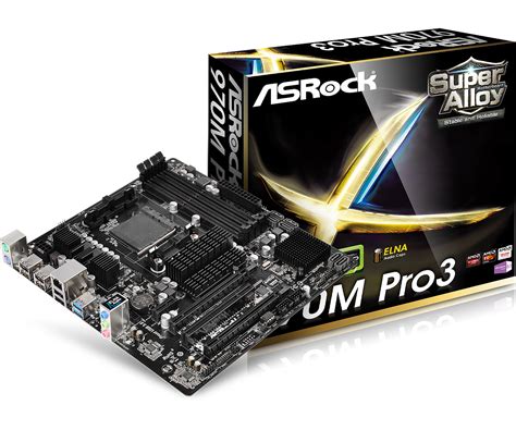 Asrock Pro3 Amd 970m Micro Atx Ddr3 Sdram Motherboard
