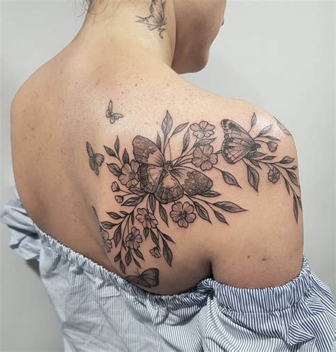 Back Of Shoulder Tattoo Flower Tattoo Shoulder Shoulder Tattoos For