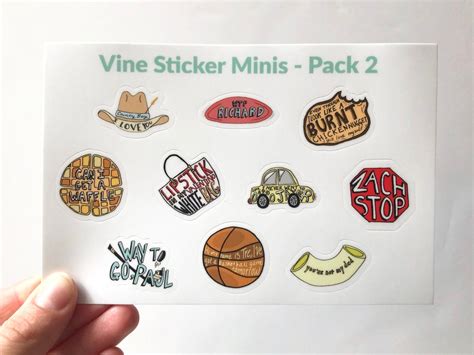 Mini Vine Stickers Vine Stickers For Phones Small Stickers Etsy