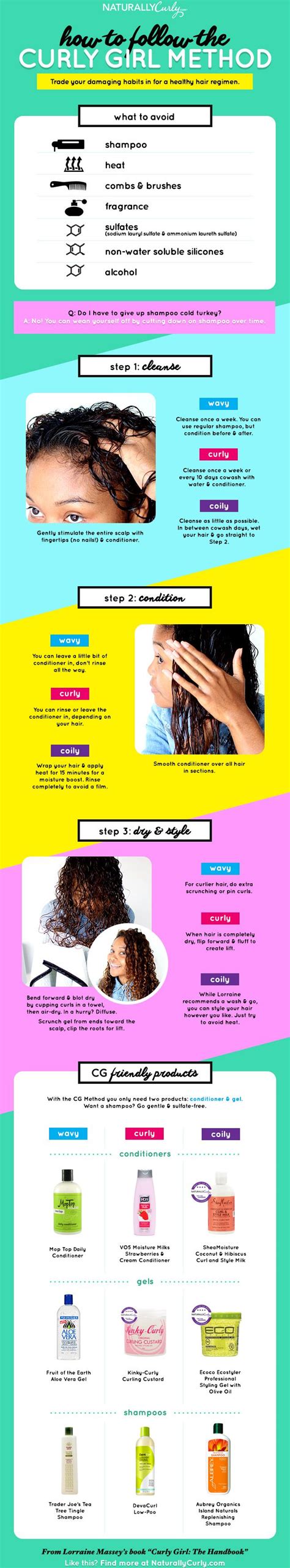 How To Follow The Curly Girl Method