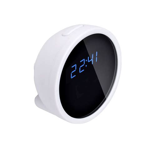 Relógio de Mesa com Câmera Espiã Wifi Sensor de Movimento Gravação Contínua HD