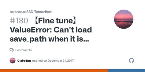 Fine Tunevalueerror Can T Load Save Path When It Is None Issue